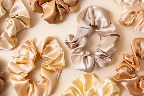 Box of 12 Handmade Silk Scrunchies