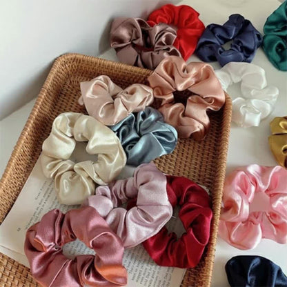 Box of 6 Handmade Silk Scrunchies