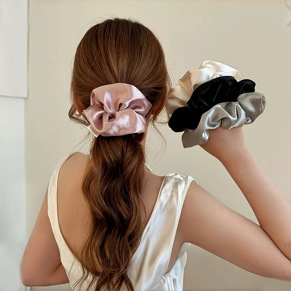 Box of 6 Handmade Silk Scrunchies