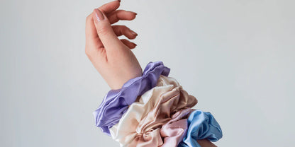 Box of 12 Handmade Silk Scrunchies